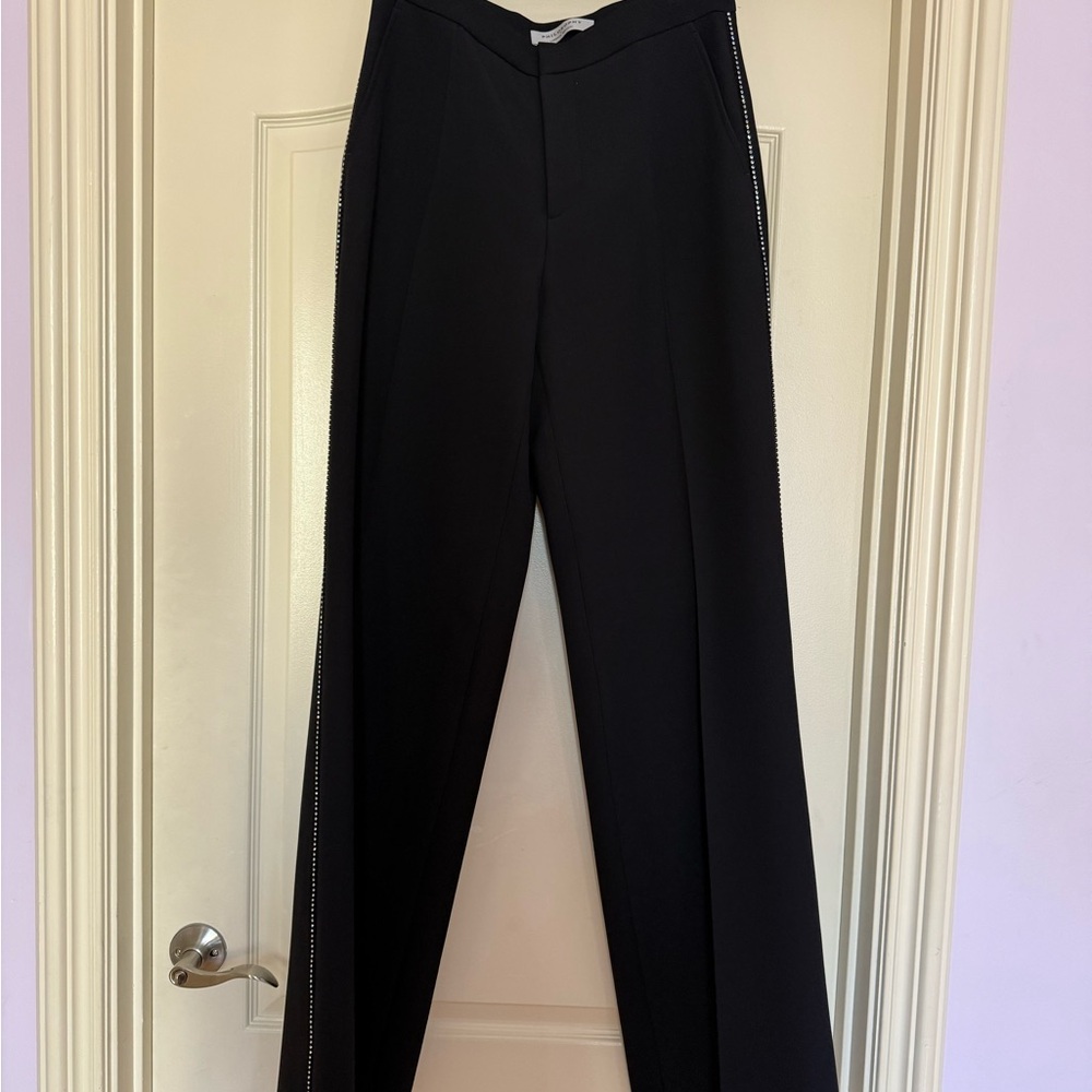 Philosophy Di Lorenzo Serafini Black Wide Leg Pants Size US 8